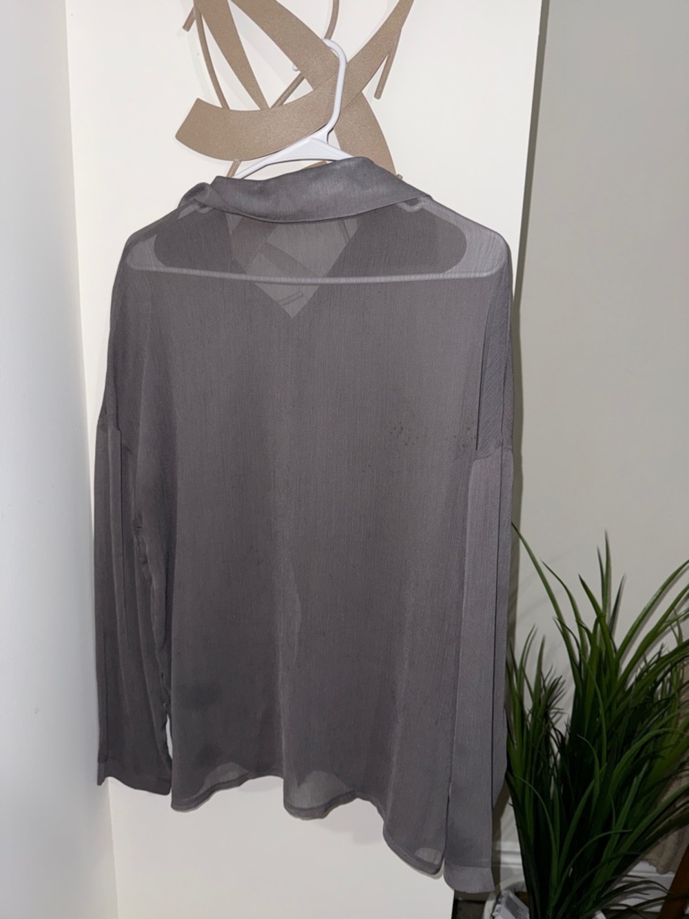Sheer button up - Picture 5 of 5